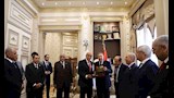 المستشار عاصم الغايش يستقبل رئيس المحكمة الدستورية العليا (1)