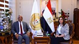 الدكتورة منال عوض تلتقي النائب محمد الحسيني