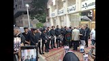 مصطفى كامل نقيب الموسيقيين ومحمود الليثي وحمادة الليثي يستقبلان المعزين في أحمد عامر 