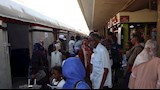 السودانيين العائدين عبر قطارات السكة الحديد