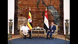  الرئيس عبد الفتاح السيسي و نظيره الأوغندي