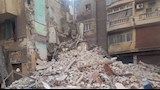 انهيار جزئي لعقار في حي الجمرك بالإسكندرية