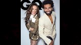 محمد صلاح من غلاف مجلة GQ برفقة عارضة الأزياء أليساندرا أمبروسيو (1)