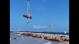 انتشال ثلاث قطع أثرية ضخمة من أعماق البحر المتوسط