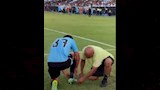 لقطة لاعب غزل المحلة في مباراة الأهلي (2)