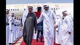 رئيس الإمارات يصل قطر