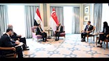 رئيس جمهورية سنغافورة يستقبل رئيس مجلس الوزراء (3)