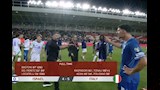 جانب من مباراة إيطاليا وإسرائيل