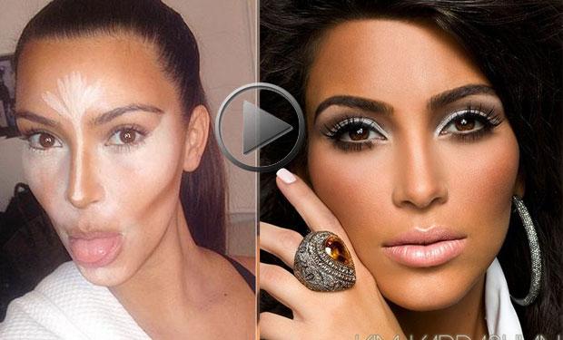 نصائح لتحديد وجهك بالـ  Contouring على طريقة كيم كارداشيان 