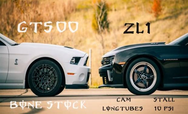 ملحمة تاريخيه تتجدد بين كامارو ZL1 وموستانج شيلبى GT500