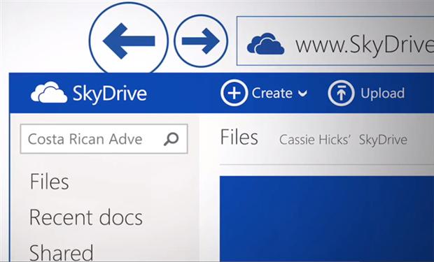 واجهة مايكروسوفت العصرية تصل لـ Skydrive