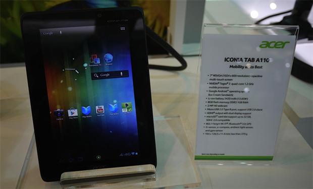 آيسر تطرح ICONIA TAB A110 بالسوق العربي