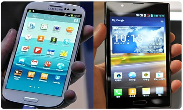 إل جي Optimus LTE2 في مواجهة سامسونج Galaxy SIII