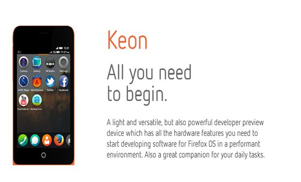 موزيلا تطلق هاتفين يعملان بنظام Firefox OS