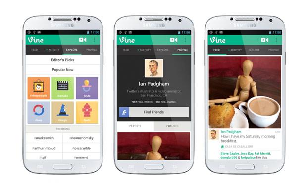 إطلاق تطبيق Vine على نظام أندرويد