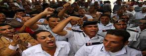 إضراب أفراد الشرطة بقسم ثالث الإسماعيلية بعد مصرع زميلهم