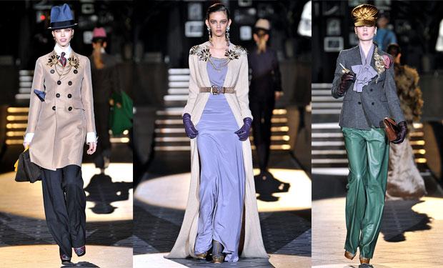 امرأة DSQUARED2 لخريف 2013: أنوثة الأربعينات بشقاوة رجولية