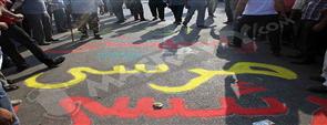 بالصور.. المئات يتوافدون على اعتصام رابعة بهتاف: ''يسقط حكم العسكر''