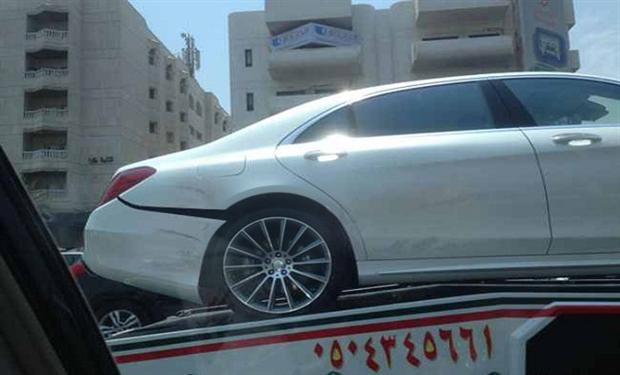 أول حادث لمرسيدس S-class 2014 يقع فى السعودية