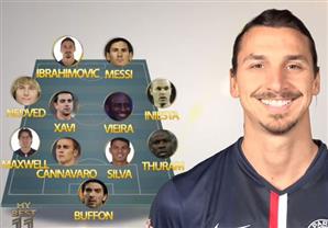 إبراهيموفيتش يضع تشكيل أحلامه.. ويصف كل لاعب بكلمة