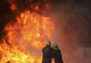 حريق بنادي السكة الحديد..ومصدر يتوقع: نتيجة ماس كهربائي