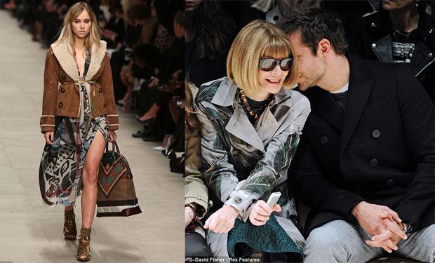 برادلي كوبر مشغول عن حبيبته في عرض Burberry والسبب آنا وينتور! 