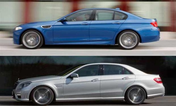 BMW M5 و مرسيدس E63 AMG فى تحدى صوتى صارخ