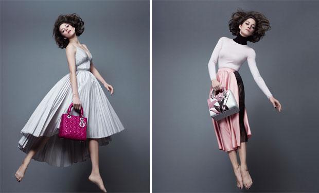 ماريون كوتيار تطير في الإعلان الجديد لحقيبة Lady Dior