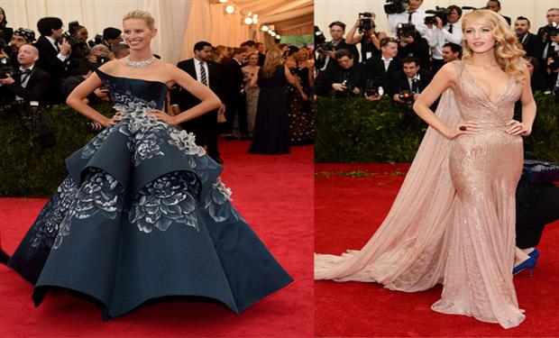 هؤلاء الشهيرات اخترن أجمل الفساتين لحفل MET Gala 2014