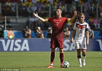  رونالدو حائرا أمام الحصون الألمانية