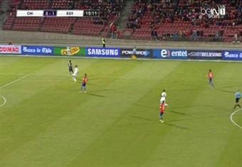 هدف خالد قمر للمنتخب المصري أمام نظيره التشيلي 