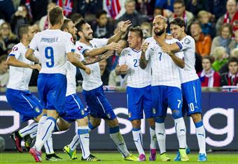 أهداف مباراة النرويج 0-2 إيطاليا