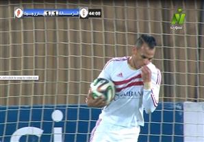 هدف التعادل للزمالك عن طريق خالد قمر