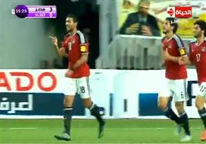 الهدف الثالث لمنتخب مصر بمرمى تشاد لـ(أحمد حسن كوكا)