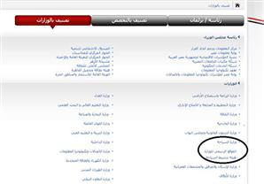 موقع وزارة السياحة على بوابة الحكومة المصرية يقودك إلى المغرب