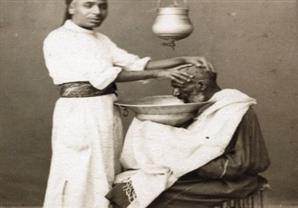 صورة نادرة - الحلاق أيام زمان