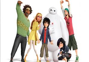 "BIG  Hero 6"يخصد جائزة الأوسكار لأفضل فيلم رسوم متحركة