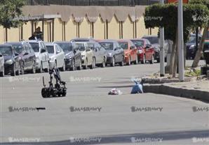 بالصور- كيف أبطل "الروبوت" مفعول قنابل بمحيط جامعة الأزهر؟