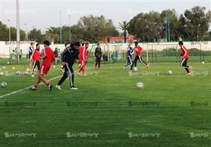 بالصور- تدريبات الأهلي في كازابلانكا استعدادًا للمغرب التطواني