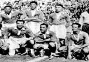 منتخب مصر قبل بداية مباراة المجر في كأس العالم 1934