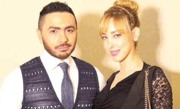 هكذا احتفلت بسمة بوسيل بعيد ميلاد تامر حسني- صور