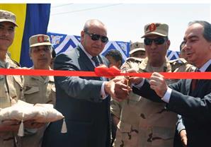 القوات المسلحة تقيم ساحة رياضية ومجمعاُ لإنتاج الخبز بمنطقة كرداسة