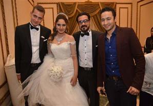 بالصور- نجوم الفن يحتفلون بزفاف ابنة شقيقة محمد رجب