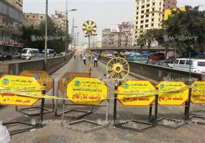  عدسة مصراوي ترصد أعمال الصيانة بكوبري الجيزة بعد اغلاقه