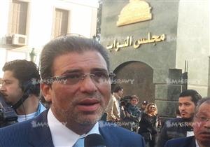 بالصور- عكاشة ونجل مرتضى منصور وخالد يوسف لحظة دخولهم البرلمان