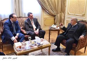 بالصور.. العجاتي وعبدالعال يستقبلان السفير الهولندي بالقاهرة