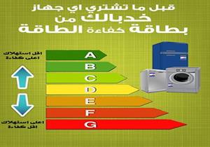 "الكهرباء" للمستهلك : افحص"بطاقة كفاءة الطاقة" قبل شراء الأجهزة الكهربائية