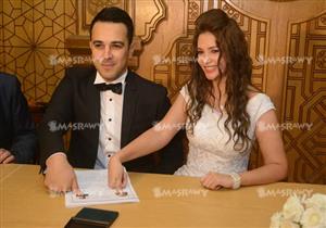 بالصور - نجوم الفن والغناء يحتفلون بعقد قران المطرب هيثم نبيل