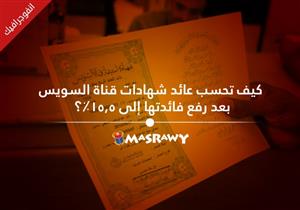 كيف تحسب عائد شهادات قناة السويس بعد رفع فائدتها إلى 15.5%؟ (انفوجراف)