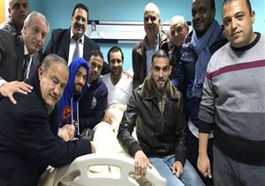  لاعبو وجهاز الزمالك يطمئنون على أحمد مرتضى 